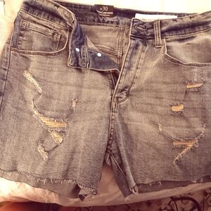 Treasure And Bond Cut Off Denim Shorts